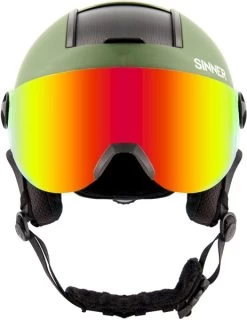 Sinner Bullit Visor Skihelm Met Vizier - Groen - Rode Lens 14 Sinner Bullit Visor Skihelm Met Vizier - Groen - Rode Lens -Professionele winterwarmtewinkel 1900 1467 bullitvisor matgroen 3