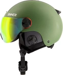 Sinner Bullit Visor Skihelm Met Vizier - Groen - Rode Lens 11 Sinner Bullit Visor Skihelm Met Vizier - Groen - Rode Lens -Professionele winterwarmtewinkel 1900 1606 bullitvisor matgroen 2