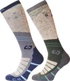 Sinner Mountain Skisokken - Heren - Grijs - 2 Paar