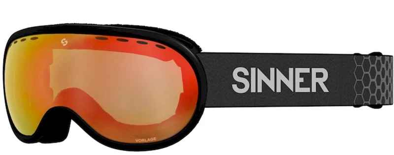 Sinner Vorlage Skibril - Mat Zwart - Oranje Lens 3 Sinner Vorlage Skibril - Mat Zwart - Oranje Lens