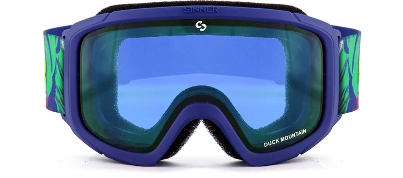 Sinner Duck Mountain Skibril Kind - Mat Blauw - Blauwe Lens 5 Sinner Duck Mountain Skibril Kind - Mat Blauw - Blauwe Lens - Afbeelding 3