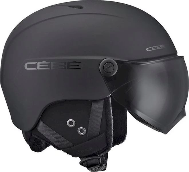 Cébé Contest Vision Skihelm Met Vizier - Zwart - Zwarte Lens
