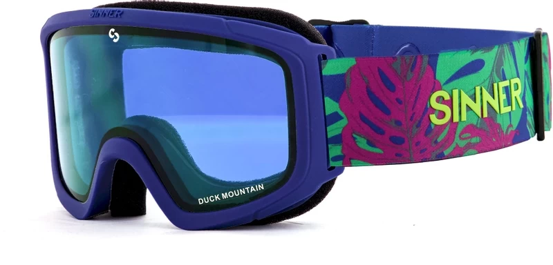 Sinner Duck Mountain Skibril Kind - Mat Blauw - Blauwe Lens 3 Sinner Duck Mountain Skibril Kind - Mat Blauw - Blauwe Lens