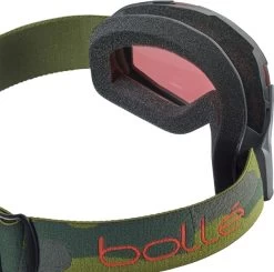 BOLLE Bollé Junior Rocket Skibril - Camouflage - Rode Lens -Professionele winterwarmtewinkel bolle junior rocket skibril black camo rode lens1