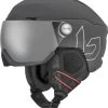 BOLLE Bollé V-Ryft Pure Visor Skihelm Met Vizier - Zwart - Blauwe Lens -Professionele winterwarmtewinkel bolle v ryft pure visor skihelm mat zwart blauwe lens