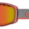 Cébé Ridge OTG Skibril - Mat Grijs - Oranje Lens -Professionele winterwarmtewinkel cbg380 ridge otg matt burgundy pc vario perfo amber flash red