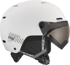 Cébé Pow Vision Skihelm Met Vizier - Wit - Oranje Lens