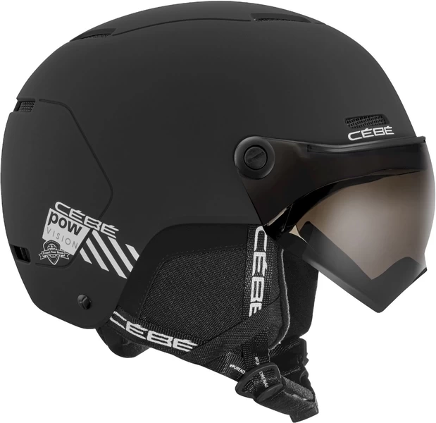 Cébé Pow Vision Skihelm Met Vizier - Zwart - Oranje Lens 3 Cébé Pow Vision Skihelm Met Vizier - Zwart - Oranje Lens
