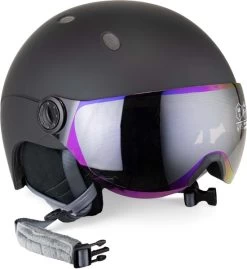 Sinner Titan Visor Skihelm Met Vizier - Zwart - Blauwe Lens 15 Sinner Titan Visor Skihelm Met Vizier - Zwart - Blauwe Lens -Professionele winterwarmtewinkel sinner titan visor 1 trim